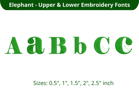 Elephant Font ABC