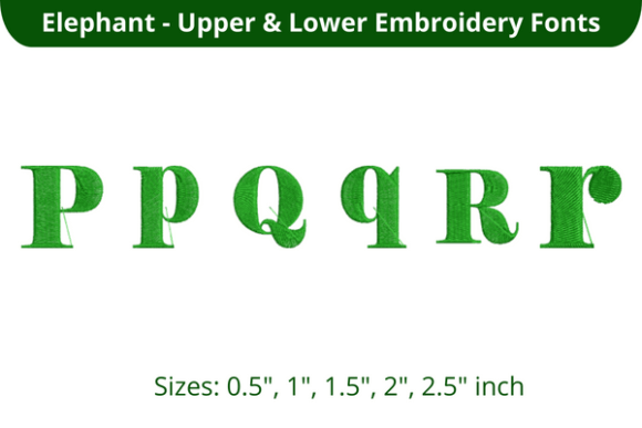 Elephant Font PQR