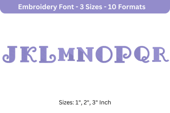 Fancy Pants Font J to R
