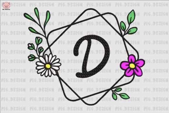 Flower Daisy Font D