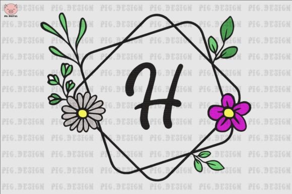 Flower Daisy Font H