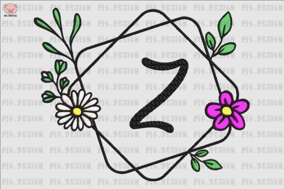 Flower Daisy Font Z