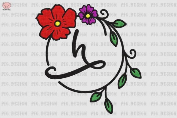 Flower Font H
