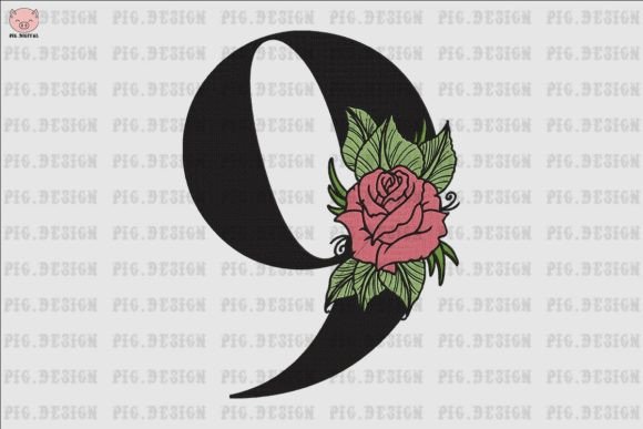Flower Rose Font 9