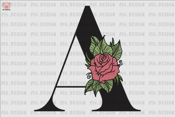 Flower Rose Font A