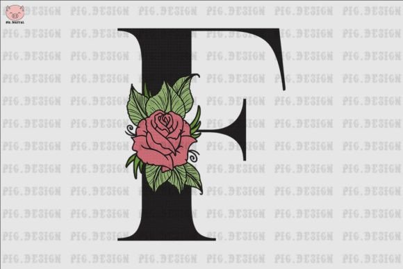 Flower Rose Font F