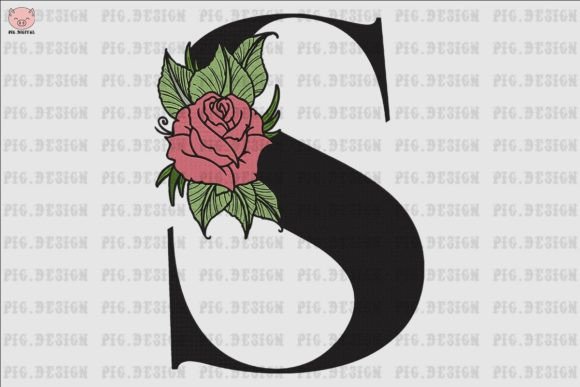 Flower Rose Font S