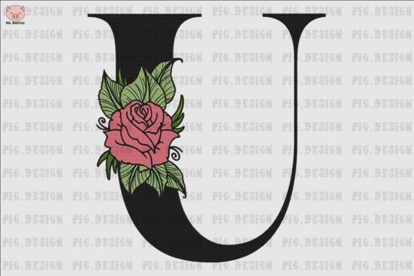 Flower Rose Font U