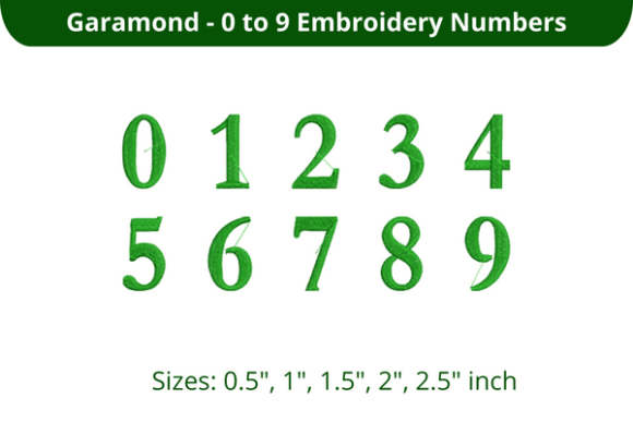 Garamond Font 0-9: Elegant Digits for Brand-Forward Merch