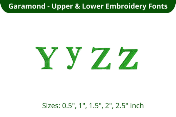 Garamond Font YZ: A Refined Embroidery Font for Real Projects