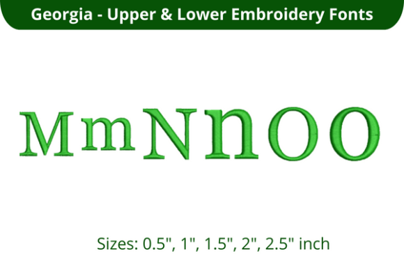 Georgia Font MNO: Soft, Elegant Embroidery for Meaningful Gifts