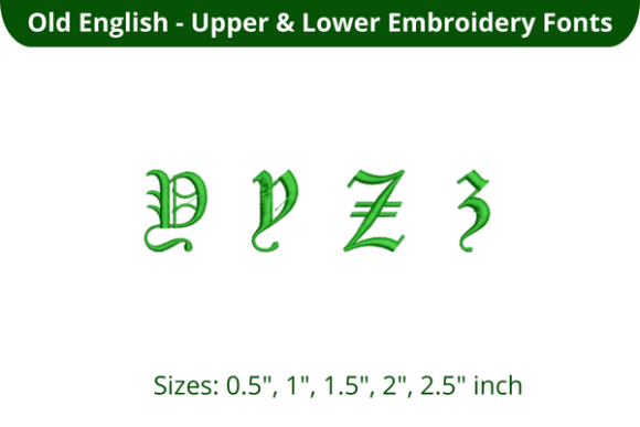 Old English Font YZ