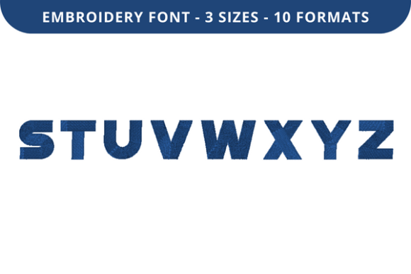 Pure Block Font S to Z